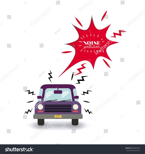 Noise Pollution Design Vector Illustration Eps10 Stock Vector (Royalty