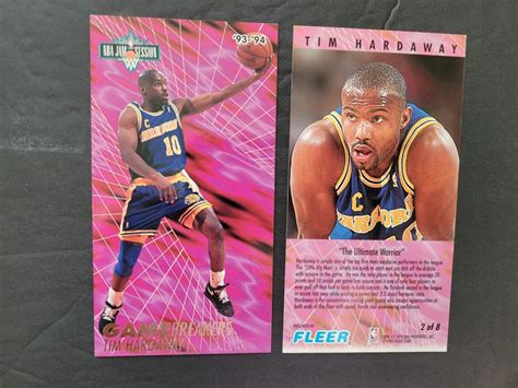 Tim Hardaway Insert Card Gamebreakers Fleer Nba Jam Session