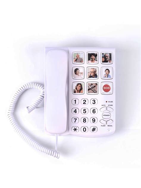 1pc Big Button Telephone Large Button Phone for Seniors, High Volume ...