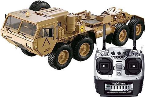 QIYHBVR RC Militär LKW 8WD Offroad Fernbedienungs Armeeautos 2 4 GHz