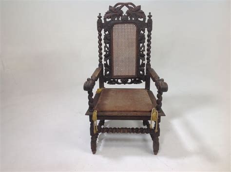 Antique Carved Throne Chair