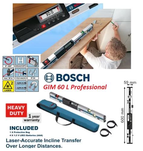 Bosch GIM 60 L Professional Digital Inclinometer Lazada