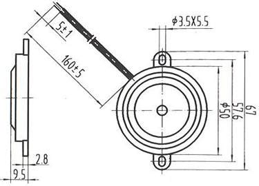 Hp W Low Frequency Piezo Buzzer Kaili Electronic Limited