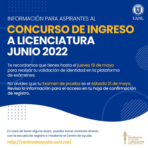 Uanl On Twitter Te Registraste Al Concurso De Ingreso A Licenciatura