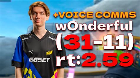 W0nderful 31 11 NAVI Rt 2 59 VOICE COMMS L EU FACEIT RANKED L Nuke