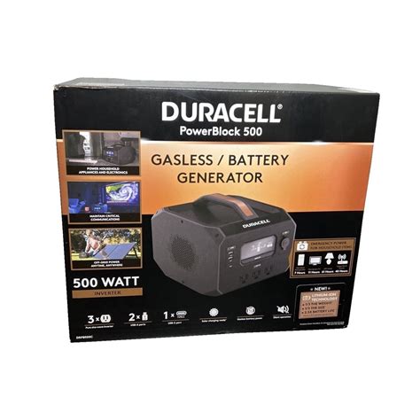 Duracell PowerBlock 500 Gasless Battery Generator Walmart 300