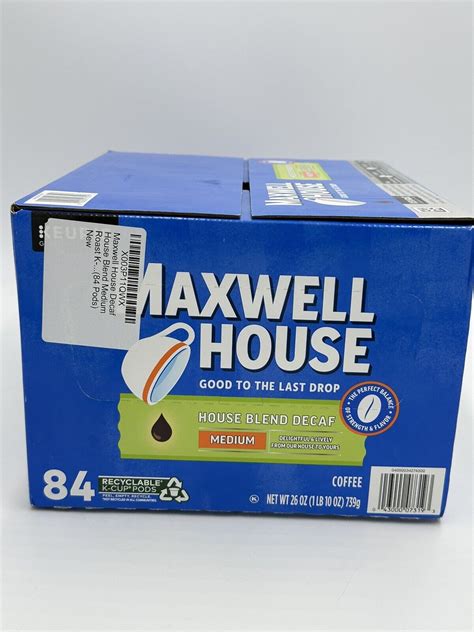 Maxwell House Decaf House Blend Medium Roast K Cup Coffee Pods 84 Ct