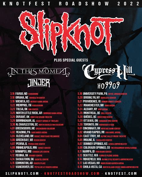 Slipknot Announce Tour With Cypress Hill Ho O Barclays Center