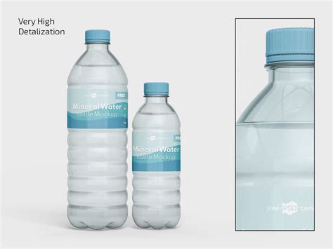 Free Mineral Water Bottle Mockup In Psd Behance