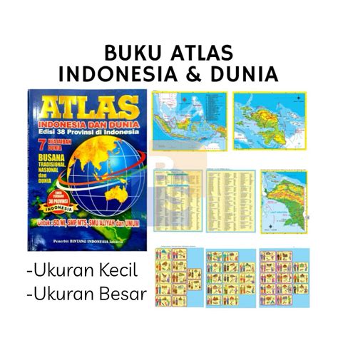 Jual Buku Atlas Indonesia Dan Dunia Edisi 34 Provinsi Shopee Indonesia