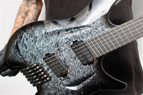 H Dark Grey Sapphire Marble Burst Gloss Aristides Guitars