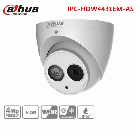 Dahua Mp Poe Ip Camera Ipc Hdw Em As H Ip Built In Mic Wdr Ir