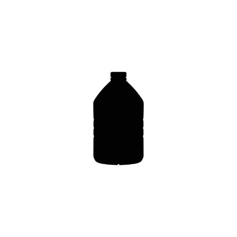 Water bottles silhouette. Plastic bottle. 23504847 Vector Art at Vecteezy