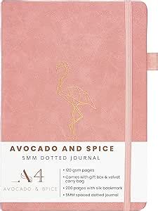 Dotted Notebook A4 Bullet Planner Avocado And Spice Dotted Journal