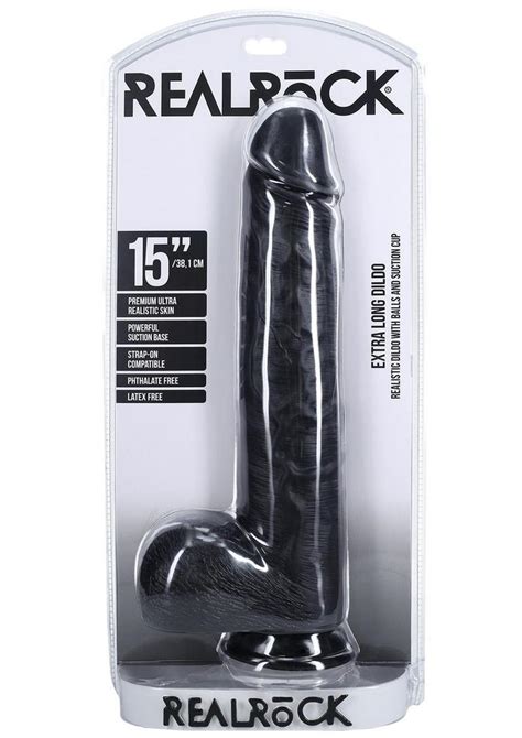 Realrock Ultra Realistic Skin Extra Large Straight Dildo With Balls And