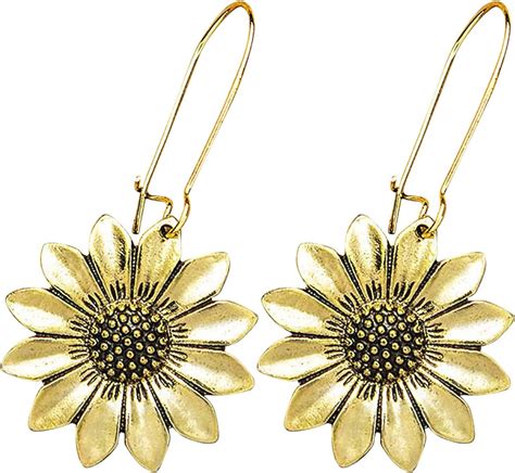 Total Imagen Aretes De Girasol Oro Abzlocal Mx