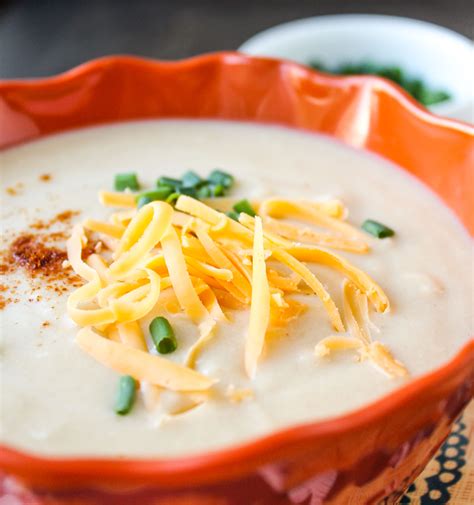 Easy Cheddar Cauliflower Soup The Food Charlatan