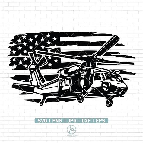 US Black Hawk Helicopter SVG Helicopter Svg Chopper Svg Etsy In 2022