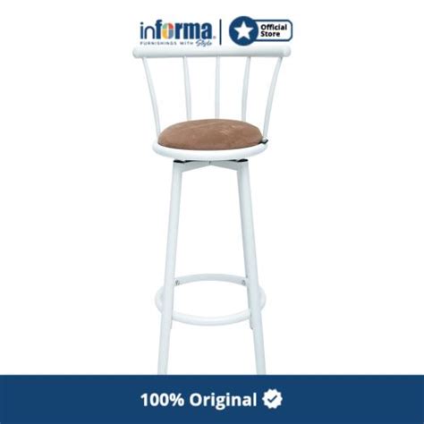 Jual Informa Neo Mocha Kursi Bar H75 Putih Ivory Bar Stool Kursi Kafe