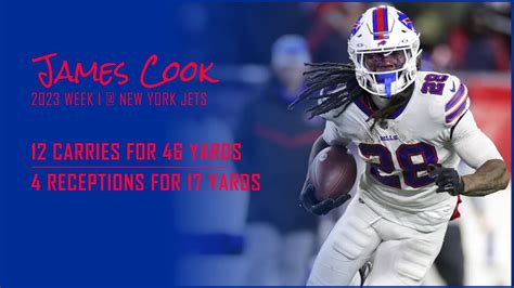 James Cook Every Run And Catch New York Jets 2023 Week 1 Fantasy