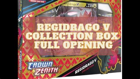 Pokemon TCG Crown Zenith Regidrago V Box Full Opening YouTube