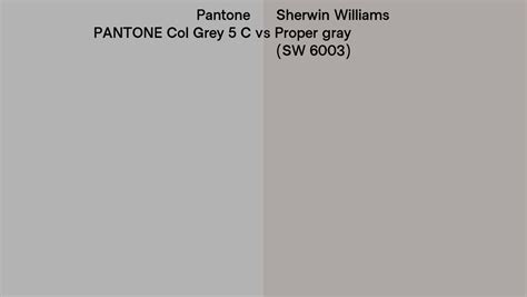 Pantone Col Grey C Vs Sherwin Williams Proper Gray Sw Side By