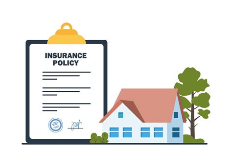 Real Estate Insurance Concept Insurance Policy On Clipboard And