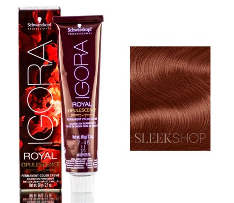 Schwarzkopf Igora Royal Opulescence Permanent Color Creme 6 78 Fiery Copper