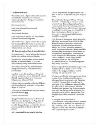 Dexamethasone 3 3 Mg Per Ml Solution For Injection Smpc Taj