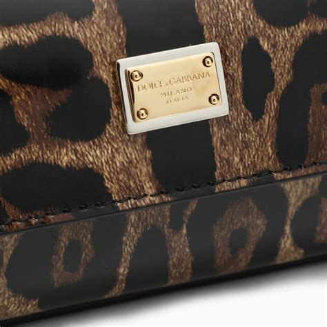 Dolce Gabbana Small Sicily Bag In Shiny Leopard Print Leather TheDoubleF