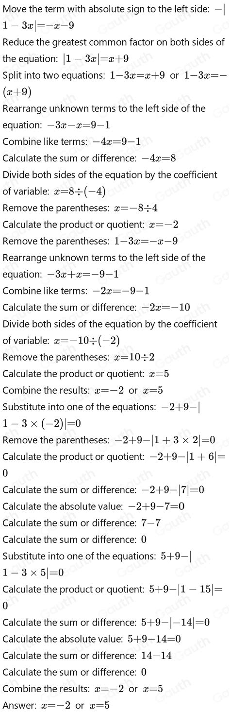 Solved Diketahui Persamaan X 9 1 3x 0 Nilai X Yang Memenuhi