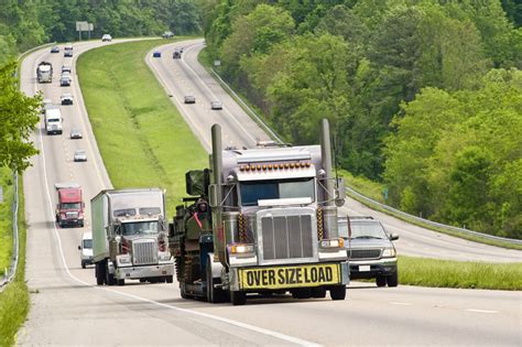 Oversized Load Transported By Truck Royalty-Free Stock Image - Storyblocks