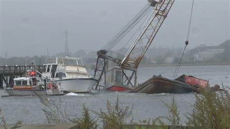 Nbc 10 I Team No Action On Crane Barge 6 Months After Sinking Wjar