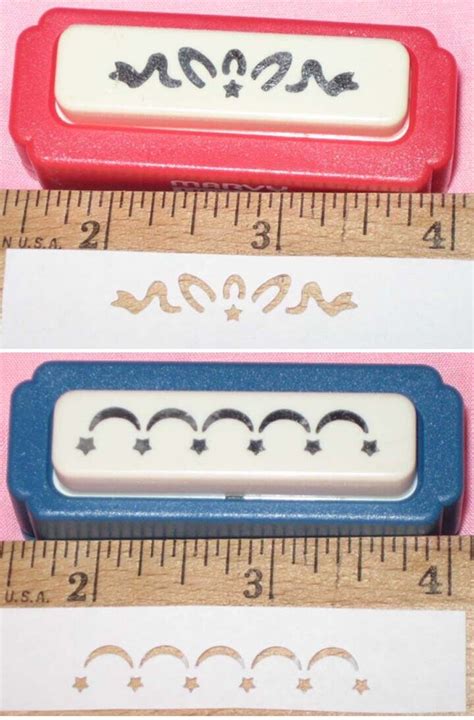 Marvy Uchida Border Craft Punch Set Of Scallop And Bow Fast Shipping