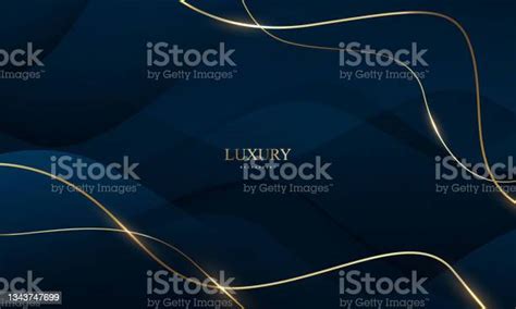 Abstract Black Blue Line Arts Background Luxury White Gold Modern Stock Illustration Download