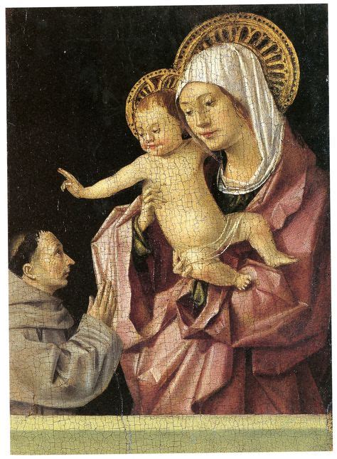 La Madonna col Bambino benedicente e un francescano in adorazione è