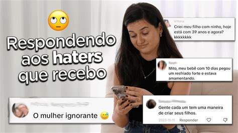 REAGINDO AOS COMENTÁRIOS NOS MEUS VÍDEOS YouTube