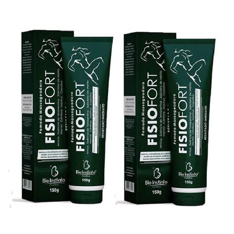 Kit Pomada Fisiofort Massageadora Bio Instinto G Cosm Ticos