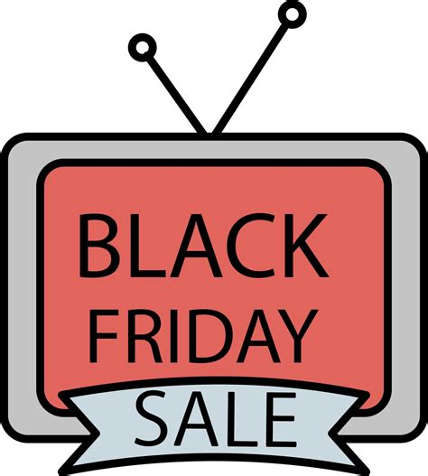 Tv, sale, black friday color icon 14063947 Vector Art at Vecteezy