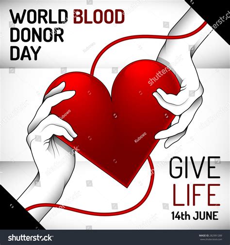 World Blood Donor Day Banner Advertising Stock Vector 282991289