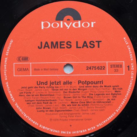 James Last Und Jetzt Alle LP Album Mixed Pap Akerrecords Nl