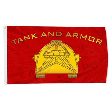 Cayyon Tank And Armor Flag 3x5feet Military Banner With 2 Brass