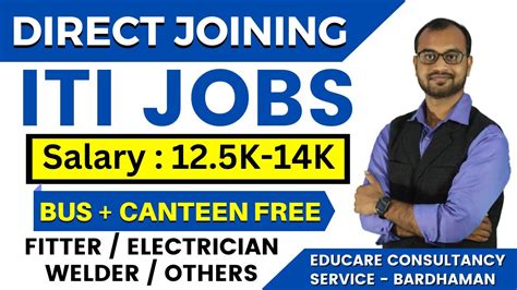 Iti Jobs At Bangalore Freshers Eligible Iti Fitterelectrician