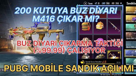 200 Klasİk SandiĞa Buz Dİyari M416 Çikar Mi Pubg Mobİle Sandik