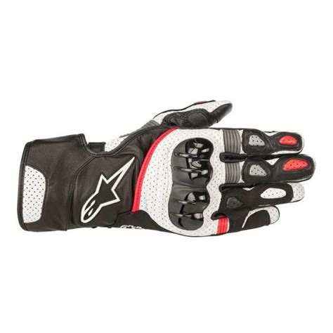 Gants Alpinestars SP 2 V2 Noir Blanc Rouge XXL Cdiscount Auto