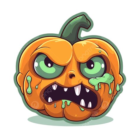 Calabaza Halloween Calavera Sticker Ilustraci N Clipart Dibujo