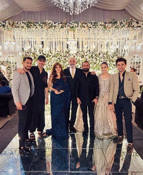 Sajal Aly Ahad Raza Mir Attend Wedding In Rare Public Appearance Amid