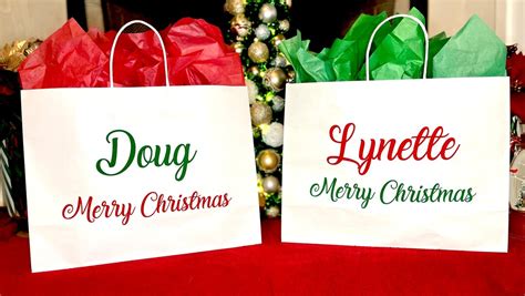 XL Personalized Christmas Gift Bags - Etsy