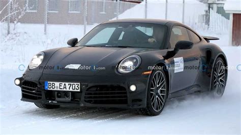 2023 Porsche 911 Turbo Facelift Spied For The First Time - Pedfire