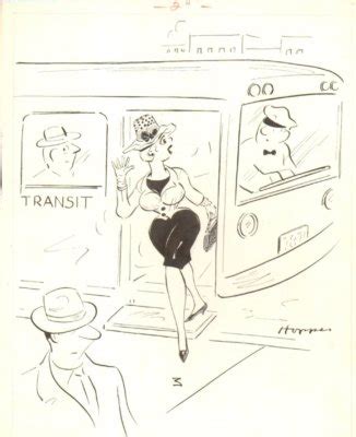 Babe Bus Stop Gag Humorama 1965 Art By Lowell Hoppes EBay